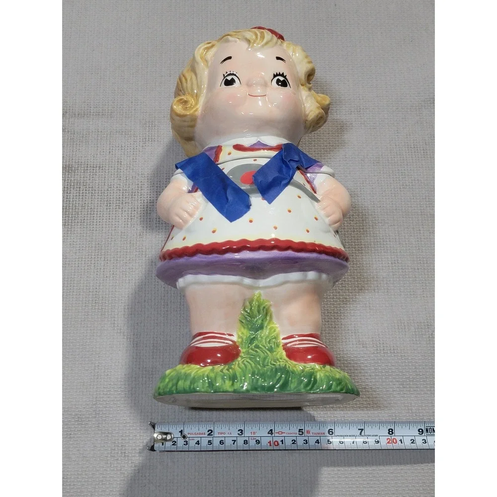 Campbells Soup Girl Ceramic Cookie Jar 2006 Licensed Mascot Advertising 12 Inch